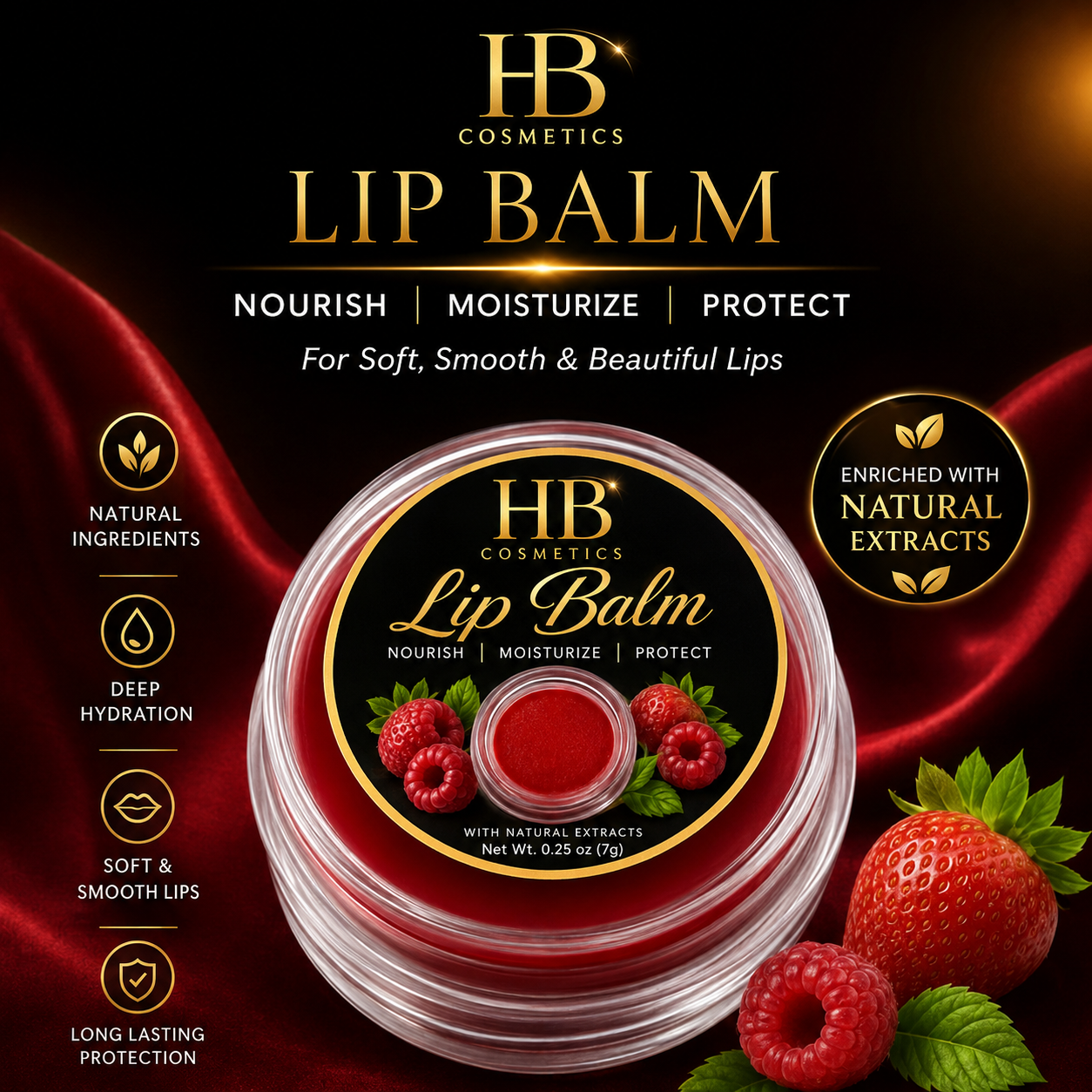 HB Cosmetics Lip Balm